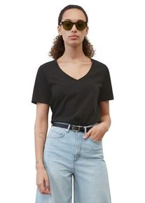 Marc O'Polo MARC O'POLO Damen V-Shirt, schwarz, Gr. S, Jersey, Obermaterial: 100% Baumwolle, Shirts