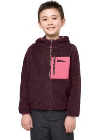 Jack Wolfskin Kinder Fleecejacke "ICE CURL HOOD JACKET K", lila, sportlich, Gr. 140, unifarben, Fleece, Obermaterial: 100% Polyester, Jacken,