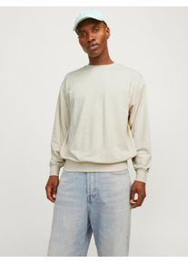 Jack & Jones JACK & JONES Herren Sweatshirt "JJECHARGE SWEAT CREW NECK NOOS", gelb, modisch, Gr. L, unifarben, angeraute Sweatware, Obermaterial: 60% Baumwolle,