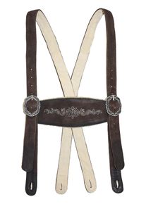 JCC Herren Hosenträger "31023201", braun, Gr. 62, Obermaterial: 100% Ziegenvelours; Schnalle aus Metall, Hosenträger