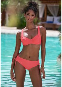 Lascana Damen Bügel-Bikini-Top "Lolo", orange, Gr. 38, unifarben, Recycling-Polyamid, Bikini-Oberteile, in modischer Schnittform