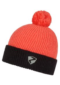Ziener Damen Bommelmütze "IKEN Junior", orange, Kunstfaser, Mützen