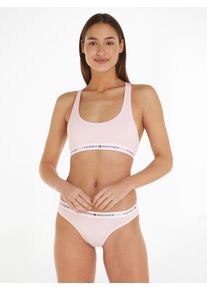 Damen Sport-Bustier, Tommy Hilfiger Underwear, Gr. XL, rosa, Stoff, Obermaterial: 53% Baumwolle, 35% Modal, 12% Elasthan, unifarben, sportlich, BHs,