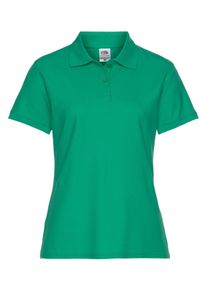Damen Poloshirt "Lady-Fit Premium Polo", grün, Basic, Gr. XS, Fruit of the Loom, unifarben, Piquu00e9, Obermaterial: 100% Baumwolle, Shirts