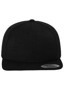 Flexfit Damen Flex Cap "Flexfit Unisex Classic Snapback", schwarz, casual, Gr. 1, unifarben, 80% Polyacryl, 20% Wolle, Caps