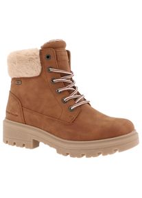 Tom Tailor Damen Winterboots, Gr. 38, braun, Lederimitat, Textil, casual, Schuhe