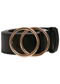 Urban Classics Damen Hüftgürtel "Urban Classics Unisex Ring Buckle Belt", schwarz, Gr. L, 100% Polyester, Gürtel