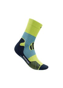Bauerfeind Herren Kompressionsstrümpfe "Trail Run Mid Cut Socks, Women", Gr. 46, gelb, Polyamid, unifarben mit Farbeinsatz, Socken