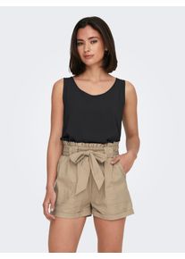 Only Damen Blusenshirt "ONLNOVA LIFE VIS S/L TOP SOLID", schwarz, modisch, Gr. 34, unifarben, Web, Obermaterial: 100% Viskose, Shirts