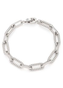 Leonardo Damen Charm-Armband "Moni Clip&Mix, 023068, 022233", Edelstahl, silber, Edelstahl, Armbänder