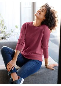 Classic Basics Damen Rundhalspullover "Rundhals-Pullover", rot, Gr. 56, unifarben, 100% Polyacryl, Pullover