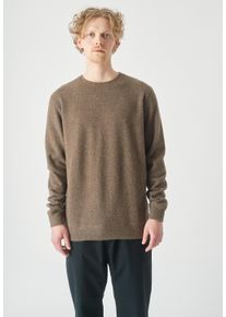 Cleptomanicx Herren Sweatshirt "Noitch", braun, casual, Gr. L, unifarben, 45% Wolle, 37% Baumwolle, 18% Polyamid, Sweatshirts, aus gebondeter Wolle