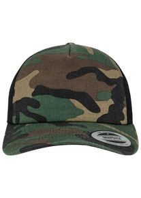 Flexfit Damen Trucker Cap "Flexfit Unisex Camo Trucker Cap", grün, casual, 60% Baumwolle, 40% Polyester, Caps