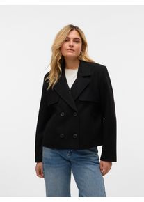 Véro Moda VERO MODA Damen Kurzjacke "VMFORTUNESHEILA SHORT JACKET GA BOO", schwarz, modisch, Gr. XS, unifarben, Web, Obermaterial: 100% Polyester, Jacken