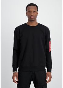 Herren Sweater "Alpha Industries Men - Sweatshirts Dragon EMB Sweater", schwarz, Gr. XXL, Alpha Industries, Obermaterial: 80% Baumwolle, 20%