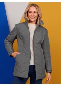 Classic Basics Damen Steppjacke, grau, Gr. 48, 100% Polyester, Wattierung:100% Polyester, Jacken