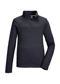 Killtec Kinder Langarmshirt "KSW 327 GRLS LS SHRT", blau, sportlich, Gr. 152, Oberstoff: 80% Polyester, 20% Elasthan, Shirts