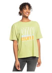 Roxy Damen T-Shirt "Sand Under The Sky", grün, Gr. XS, 100% Baumwolle, Shirts