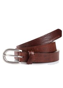 Tom Tailor Damen Ledergürtel "TTNELLY", braun, casual,klassisch,feminin, Gr. 100, unifarben, Rindsleder, Gürtel, 2 cm breiter Damengürtel, modisch