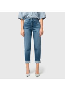 MAC Damen 5-Pocket-Jeans "CAROL", blau, casual, Gr. 40, Denim/Jeans, Obermaterial: 90% Baumwolle, 8% Polyester, 2% Elasthan, Jeans