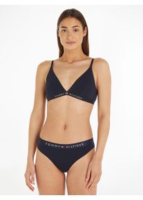 Damen Slip "THONG", Tommy Hilfiger Underwear, Gr. S, schwarz, Jersey, Obermaterial: 95% Baumwolle, 5% Elasthan, unifarben, Unterhosen, mit Tommy