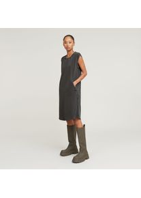 G-Star Raw G-STAR Damen Sommerkleid "Seam Detail Overdyed Loose Dress", schwarz, casual, Gr. S, overdyed, Web, Obermaterial: 100% Baumwolle, Kleider, ohne Ärmel