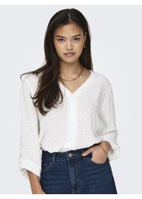 Jacqueline de Yong JDY Damen Shirtbluse "JDYDIANA LIFE 7/8 DOBBY SHIRT WVN NOOS", rot, modisch, Gr. S, Web, Obermaterial: 100% Viskose, Blusen