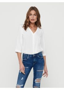 Jacqueline de Yong JDY Damen Shirtbluse "JDYLION CAPOTE 3/4 SHIRT WVN NOOS", rot, modisch, Gr. 38, unifarben, Web, Obermaterial: 100% Polyester, Blusen