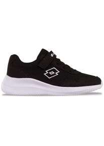 Lotto Kinder Sneaker, Gr. 25, schwarz-weiß, Synthetik, Kunstfaser, Mesh, sportlich, Schuhe, - in kinderfußgerechter Passform