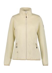 Icepeak Damen Fleecejacke "D STRICKFLEECEJACKE AIKES", beige, sportlich, Gr. S, Strick, Obermaterial: 100% Polyester, Jacken, Wärmend