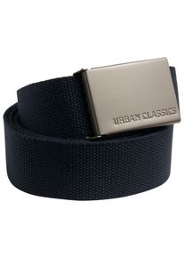 Urban Classics Damen Hüftgürtel "Urban Classics Unisex Canvas Belt", blau, 100% Polyester, Gürtel