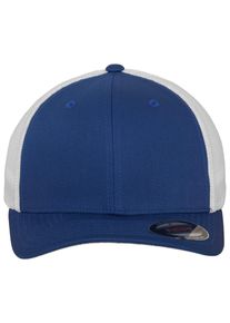 Flexfit Damen Flex Cap "Flexfit Unisex Flexfit Mesh Trucker 2-Tone", blau, casual, Gr. L, 55% Baumwolle, 43% Polyester, 2% Elasthan, Caps