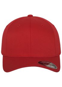 Flexfit Damen Flex Cap "Flexfit Unisex Flexfit Combed", rot, casual, Gr. S, unifarben, 63% Polyester, 34% Baumwolle, 3% Elasthan, Caps