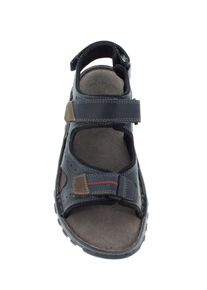 Reflexan Herren Sandale, Gr. 41, blau, Glattleder, sportlich, Schuhe
