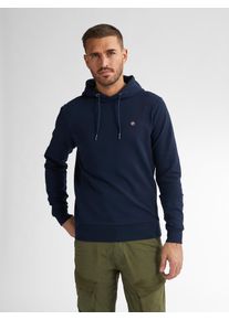 Herren Kapuzensweatshirt, blau, casual, Gr. S, PETROL INDUSTRIES, unifarben, Sweatware, Obermaterial: 95% Baumwolle, 5% Elasthan, Sweatshirts, mit