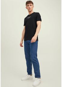 Jack & Jones JACK & JONES Herren T-Shirt "BLUARCHIE TEE", blau, modisch, Gr. XL, Single Jersey, Obermaterial: 100% Baumwolle, Shirts
