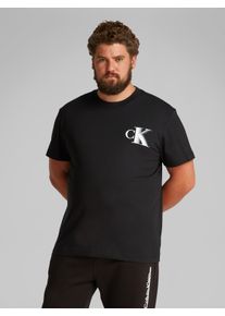 Herren T-Shirt "PLUS BOLD CK TEE", schwarz, casual, Gr. 6XL, Calvin Klein Jeans Plus, unifarben, Jersey, Obermaterial: 100% Baumwolle, Shirts, in