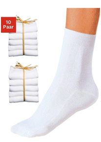 GO IN Damen Basicsocken, Gr. 35, weiß, Polyester, Polyamid, Baumwolle, Baumwollmischung, Elasthan, unifarben, Socken, unifarben