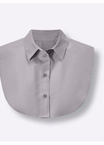 Classic Basics Damen Blusentop, grau, Gr. 1, unifarben, 65% Polyester, 35% Baumwolle, Blusen