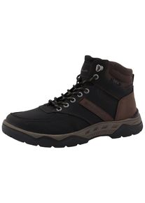 Tom Tailor Herren Schnürboots, Gr. 42, braun, Lederimitat, Textil, unifarben, kontrastfarbene Details, casual, Schuhe, High Top-Sneaker,