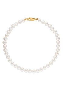 Firetti Damen Perlenarmband "Schmuck Geschenk Gold 375 Armschmuck Armkette Perle", 4, Gelbgold 375-Perlen, gold, Gelbgold 375, Perlen, Armbänder,