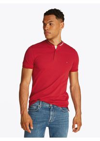 Tommy Hilfiger Herren Poloshirt "MAO RWB TIPPED SLIM POLO", rot, casual, Gr. XL, Jersey, Obermaterial: 96% Baumwolle, 4% Elasthan, Shirts