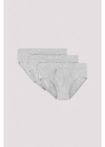 YSABEL MORA Herren Slip "BASIC COLLECTION COTTON", Gr. M, grau, Obermaterial: 95% Baumwolle, 5% Elasthan, unifarben, Unterhosen, mit praktischem