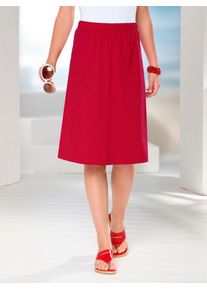 Classic Basics Damen Jerseyrock, rot, Gr. 56, unifarben, 95% Baumwolle, 5% Elasthan, Röcke