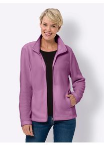 Classic Basics Damen Fleecejacke, lila, Gr. 42, unifarben, 100% Polyester, Jacken