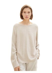 Tom Tailor Damen Strickpullover, grau, casual, Gr. M, Obermaterial: 80% Viskose, 20% Polyamid, Pullover, mit Strukturierung
