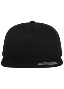 Flexfit Damen Flex Cap "Flexfit Unisex Classic 5 Panel Snapback", schwarz, casual, 100% Baumwolle, Caps