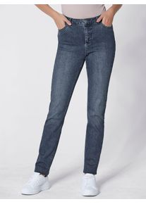 Damen Stretch-Jeans, blau, Gr. 38, CREATION L PREMIUM, unifarben, 45% Baumwolle, 22% Lyocell, 21% Polyester, 10% Viskose, 2% Elasthan, Jeans