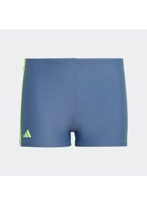 Kinder Badehose "CLASSIC 3-STREIFEN BOXER-", blau, sportlich, Gr. 164, adidas Performance, Obermaterial: 78% Polyamid, 22% Elasthan, Badehosen