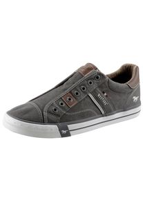 Mustang Shoes Herren Slip-On Sneaker, Gr. 48, grau, Textil, sportlich, Schuhe, Slipper, Sommerschuh, Freizeitschuh zum Schlupfen